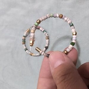 Noonday collection beaded earrings hoop